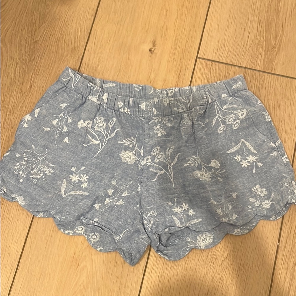 Old Navy Floral Blue Women's Shorts